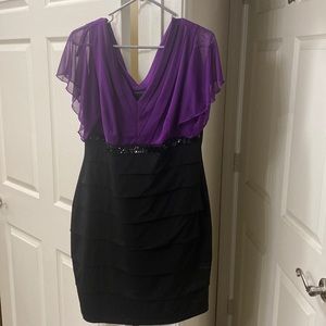 Enfocus Size 14 Purple Cocktail Dress